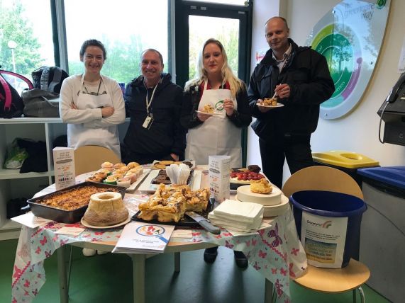 bake sales at our bristol site for groceryaid greencore bake sales