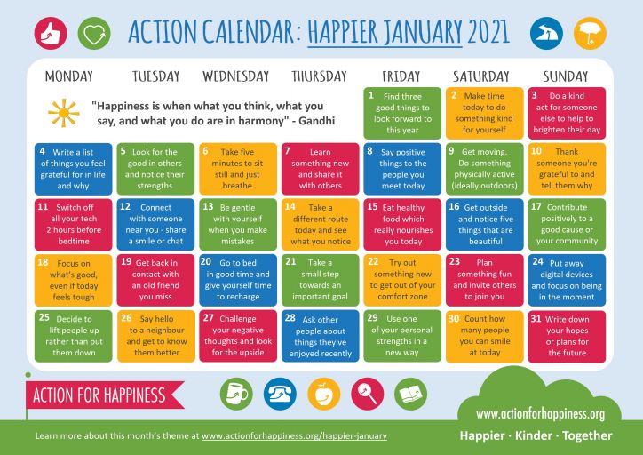 Action For Happiness Calendar 2024 Easy to Use Calendar App 2024